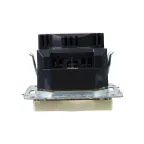 BRITE Розетка с заземлением с защитными шторками 16А с USB A+A 3,1А РЮш10-2-БрКр бежевый