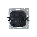 BRITE Розетка с заземлением с защитными шторками 16А с USB A+C 18Вт РЮш11-1-БрЖ жемчуг