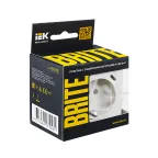 BRITE Розетка с заземлением с защитными шторками 16А с USB A+C 18Вт РЮш11-1-БрЖ жемчуг