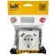 BRITE Розетка с заземлением с защитными шторками 16А с USB A+C 18Вт РЮш11-1-БрБ белый