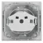 Розетка Intro Plano 1-201-01 без заземления 2P, 16А-250В, IP20, СУ, белый