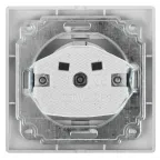 Розетка Intro Plano 1-201-01 без заземления 2P, 16А-250В, IP20, СУ, белый