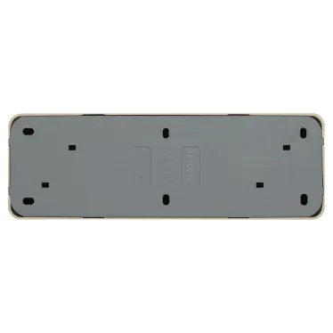 Розетка Intro Quadro 2-208-02 с заземлением четырехместная 4х2P+E, 16А-250В, IP20, ОУ, слоновая кость