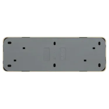 Розетка Intro Quadro 2-207-02 без заземления четырехместная 4х2P, 16А-250В, IP20, ОУ, слоновая кость