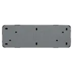 Розетка Intro Quadro 2-208-01 с заземлением четырехместная 4х2P+E, 16А-250В, IP20, ОУ, белый