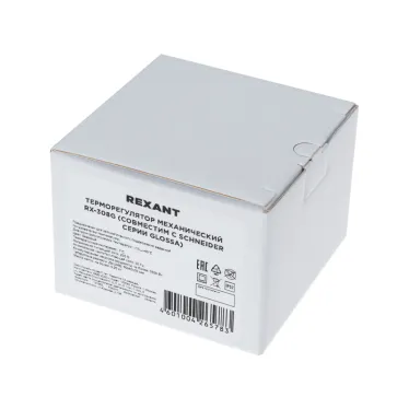 Терморегулятор механический RX-308G бежевый (совместим с Schneider серии Glossa), REXANT