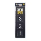BRITE Рамка 4 поста РУ-4-1-БрЧ металл черный
