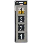 BRITE Рамка 4 поста РУ-4-2-БрД стекло дым.