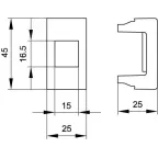Адаптер для информационных разъемов SIEMON