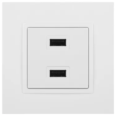 Устройство зарядное USB, 5В-2100мА, Эра Elegance, белый, 14-4110-01