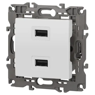 Устройство зарядное USB, 5В-2100мА, Эра Elegance, белый, 14-4110-01