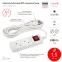 Розетка RX10-R-IP44 каучуковая c заземлением 16А IP44 прямая красная