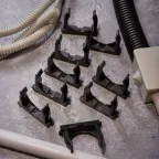 Розетка штепсельная угловая влагозащищенная стационарная ОУ, 2P+PE 230V,16 А, IP44 каучук, REXANT