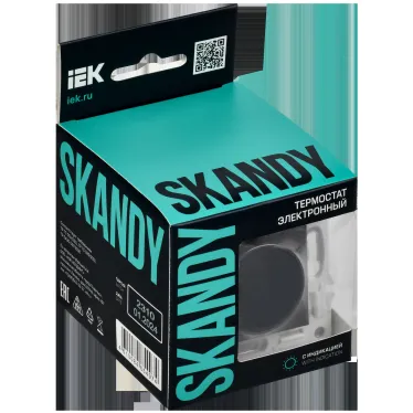 SKANDY Термостат электронный с индикацией SK-T01Bl черный IEK
