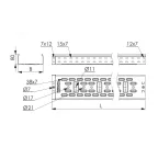 Лоток перфорированный 80х80 L-2000мм цинк-ламельный