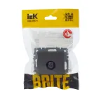 BRITE Розетка TV оконечная РТВ11-0-БрС сталь