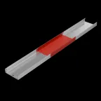 Лоток неперфорированный 80х300х1,0 L6000 мм Быстрый монтаж ПЛЮС