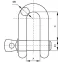 Скоба такелажная D6