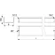 Лоток листовой 150х10 L-3000мм толщина 1.5мм цинк-ламельный