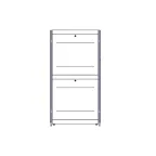 Шкаф Uniprom. 48U-800/1200. боковые панели 4шт. черный