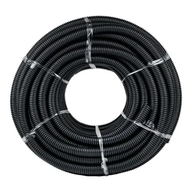 Труба гофр. ПНД Plast с зондом d32мм (25м.) черная PROxima
