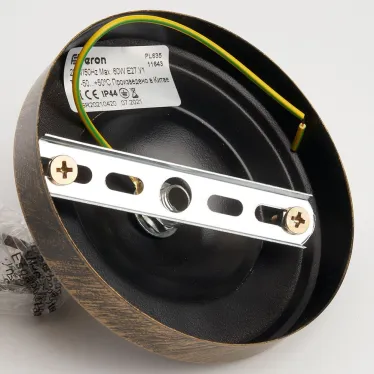 Светильник НСУ-60w цепь Е27 IP44 черное золото