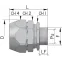 Муфта металлорукав в изоляции в оплетке-коробка DN 26 IP66 М32х15
