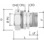 Муфта поворотная металлорукав-коробка DN 10 М16х1.5 наружная резьба