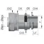 Муфта металлорукав-коробка DN 10 с уплотнением кабеля IP68 М16х15 D-5 - 9мм