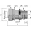 Муфта металлорукав-коробка DN 10 с уплотнением кабеля IP68 М16х15 D-5 - 9мм