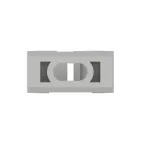 Держатель двухкомпонентный 16мм для труб