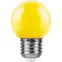 Лампа светодиодная LED 1вт Е27 желтый (шар)