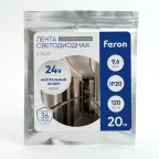 Лента светодиодная стабилизированная LEDх120/м 20м 9.6w/m 24в белый