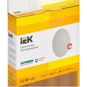 Светильник светодиодный ДПБ 2011 12Вт IP20 4000К круг белый IEK
