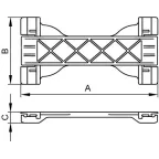 Фиксатор кабеля TR-ER 150