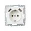 BRITE Розетка с заземлением с защитными шторками 16А с USB A+A 2,1А РЮш10-1-БрЖ жемчуг