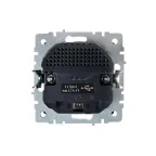 BRITE Розетка с заземлением с защитными шторками 16А с USB A+A 2,1А РЮш10-1-БрЖ жемчуг