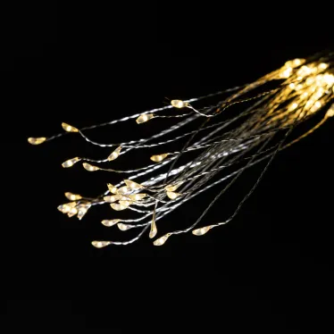 Новогодний декоративный подвесной светильник Салют, теплый белый, 90 LED, 2*ААА ENIS-90W