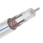 Кабель коаксиальный DG 113, Cu/Al/Cu, 75%, 75 Ом, бухта 100 м, белый, REXANT