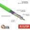 Витая пара F/UTP CAT 6 нг(А)-LSLTx 4х2х0.57мм 23AWG INDOOR SOLID зеленый 305м