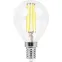 Лампа светодиодная LB-52 (7W) 230V E14 4000K филамент G45 прозрачная | 25875 | FERON