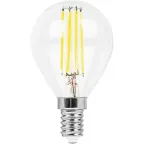 Лампа светодиодная LB-52 (7W) 230V E14 4000K филамент G45 прозрачная | 25875 | FERON