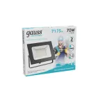 Прожектор светодиодный ДО 70 Вт 6295 лм 4000К AC 220В IP65 140х208х30мм Elementary G2 Gauss