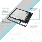 Прожектор светодиодный ДО 70 Вт 6295 лм 4000К AC 220В IP65 140х208х30мм Elementary G2 Gauss