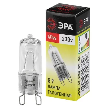 Лампа галогенная  G9-JCD-40-230V-CL G9 40Вт капсула теплый белый свет LM | Б0063939 | ЭРА