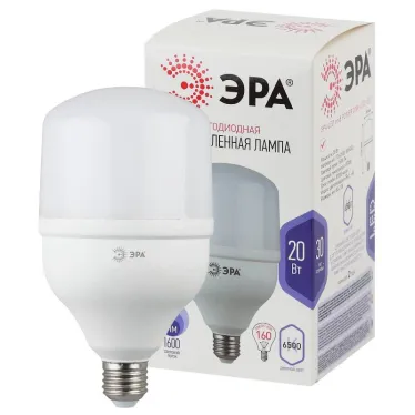 Лампа светодиодная LED 20Вт Е27 220В 6500К smd POWER | Б0027011 | ЭРА