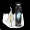 Лампа светодиодная Black LED Filament Свеча на ветру E14 7W 580lm 4100K step dimmable | 104801207-S | Gauss