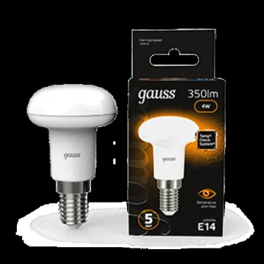 Лампа светодиодная LED 4Вт E14 220В 2700К Reflector R39 | 106001104 | Gauss