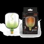 Лампа светодиодная LED Filament Flexible V140-DC Green-Clear E27 5W 200lm 1800K 140*200mm 1/6 | 1009802105 | Gauss