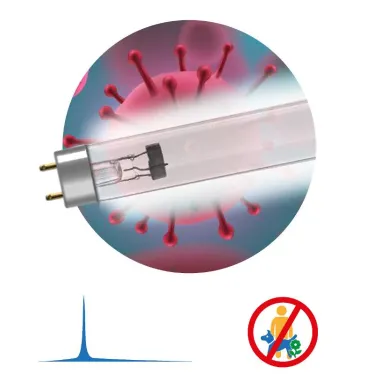 Лампа люминесцентная ультрафиолетовая  UV-С ДБ 30Вт Т8 G13  T8/30W дл волны 253,7 нм без озона | Б0048973 | ЭРА